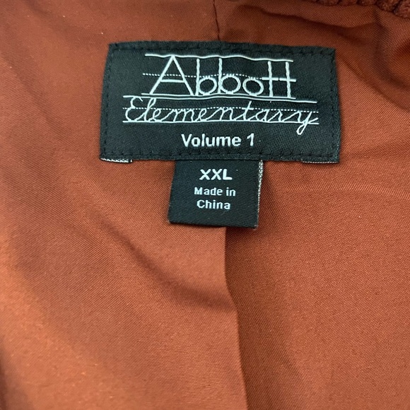 NWT, Abbot Elementary Men’s rust corduroy blazer/jacket.  lined, front pockets - Picture 4 of 12